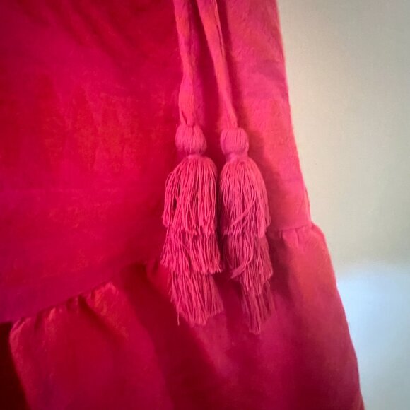 Loft Beach Coverup in Bright Pink and Orange Aztec Woven print - New With Tags - Picture 9 of 14